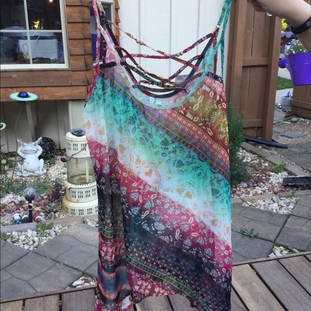 Boho Chiffon Tank Top